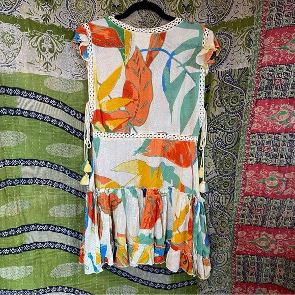 NWT Z & L Europe Toucan Tassel Mini Dress Size Medium - Picture 11 of 16